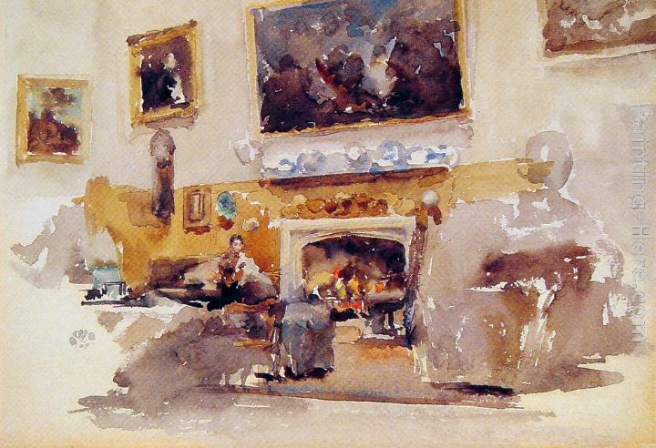 Moreby Hall painting - James Abbott McNeill Whistler Moreby Hall art painting